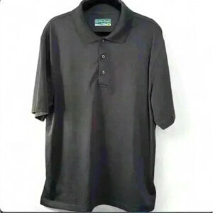 Pro Tour Men's Short Sleeve Polo Shirt Black Size Medium